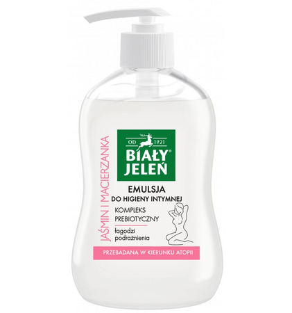 Biały Jeleń, emulsja do higieny intymnej z jaśminem i macierzanką, 500 ml