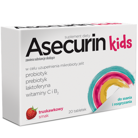 ASECURIN KIDS 20TABLETEK DO SSANIA I ROZGRYZANIA