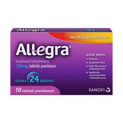 Allegra 120 mg 10 tabletek