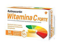 RUTINOSCORBIN WITAMINA C FORTE 500MG 30 KAPSUŁEK 