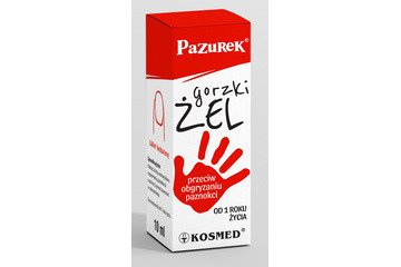 Pazurek, Gorzki żel przeciw obgryzaniu paznokci, 10 ml