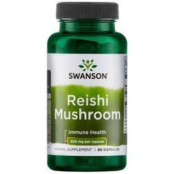 SWANSON REISHI MUSHROOM 600MG 60KAPSUŁEK