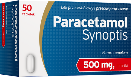 PARACETAMOL SYNOPTIS 500MG 50TABLETEK