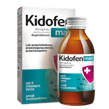 KIDOFEN MAX 0,25G/5ML, ibuprofen, SYROP 100ML